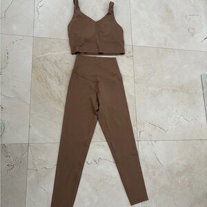 Aerie Tan Activewear Set